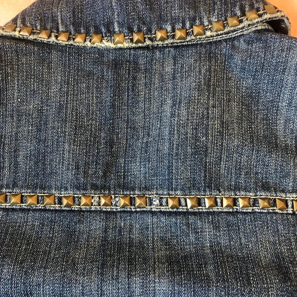 American Eagle Denim Jacket With Studs - image 4